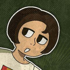 cactus's pfp, which is a simplistic drawing of a person with brown hair in a white shirt
